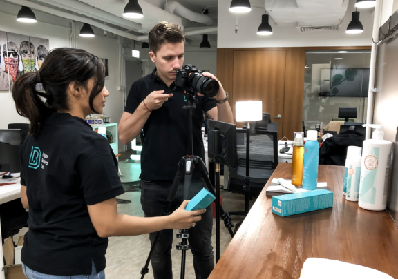 DBL-Brand Pillars-4 social media marketing agency Digital business lab video production team filming a product 2