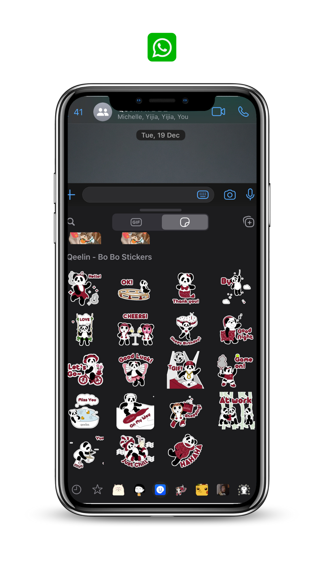 WhatsApp Qeelin Stickers